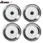 (4) 17X8.5 +25 5X100 / 5X114.3 Step Lip Deep Dish Mesh Wheels Rims
