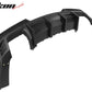 2014-2015 Chevy Camaro Black Rear Diffuser + Quad Exhaust Tips
