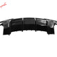 2014-2015 Chevy Camaro Black Rear Diffuser + Quad Exhaust Tips