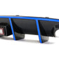 2015-2023 Dodge Charger Rear Diffuser & Red LED Blue Reflective Tape
