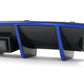 2015-2023 Dodge Charger LED Rear Diffuser Carbon Fiber Look Blue Tape