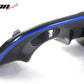 2015-2023 Dodge Charger LED Rear Diffuser Carbon Fiber Look Blue Tape