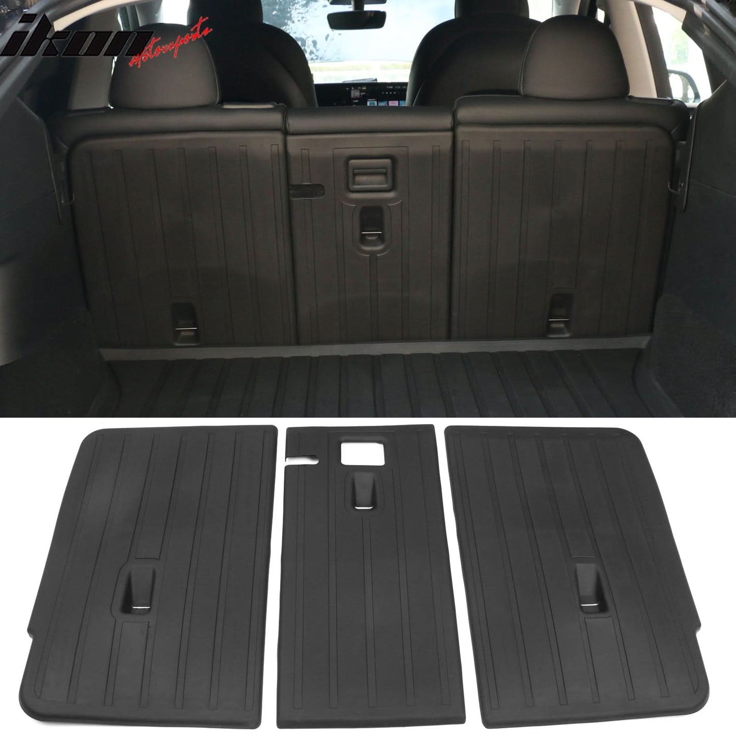 2020-2023 Tesla Model Y Black Trunk Mats Rear Seat Cover Injection TPE