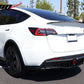 2020-2024 Tesla Y IKON Carbon Fiber Print Rear Lip W/ RearÂ Aprons PP