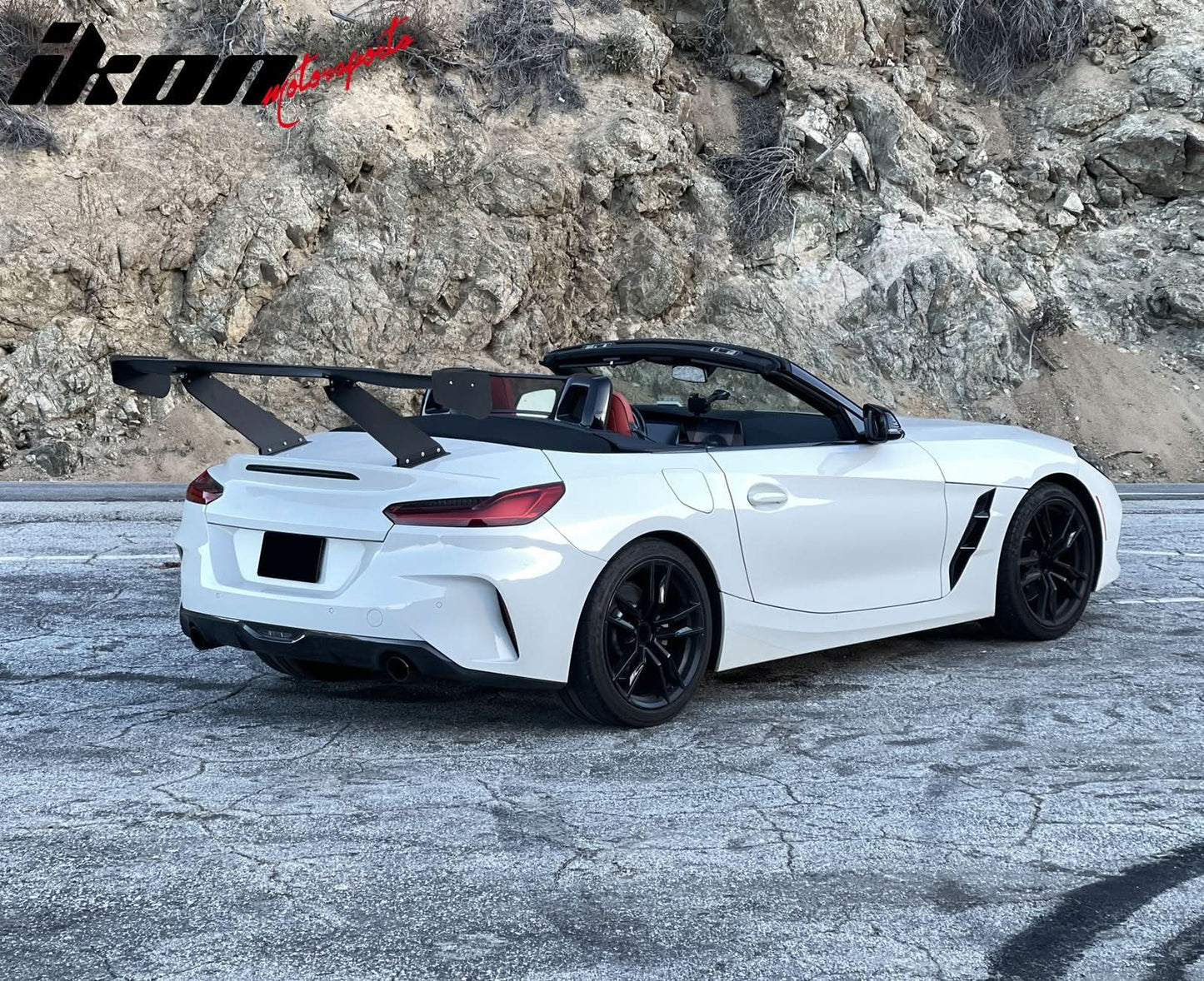 Universal 57'' GT Trunk Spoiler V1 Brackets V4D Legs + V4C Plates ABS