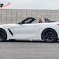 56"Inch GT Style Trunk Spoiler V1 Side Plates V5 Legs 3D Carbon Fiber