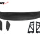 56"Inch GT Style Trunk Spoiler V1 Side Plates V6 Legs 3D Carbon Fiber