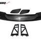 57'' 12" Height Drag Trunk Spoiler V2 Side Plates V6 Legs Carbon Fiber