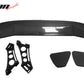 56"Inch GT Style Trunk Spoiler V3 Side Plates V5 Legs 3D Carbon Fiber