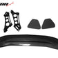 56"Inch GT Style Trunk Spoiler V3 Side Plates V5 Legs 3D Carbon Fiber
