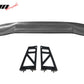 56"Inch GT Style Trunk Spoiler V3 Side Plates V6 Legs 3D Carbon Fiber