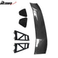 56"Inch GT Style Trunk Spoiler V3 Side Plates V6 Legs 3D Carbon Fiber