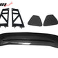 56"Inch GT Style Trunk Spoiler V3 Side Plates V6 Legs 3D Carbon Fiber