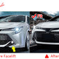 2022-2023 Toyota Corolla Gloss Black Front Bumper Lip + Side Canards