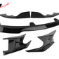 2019-2021 Toyota Corolla Gloss Black 3PCS Front Bumper Lip+Side Canard