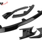 2019-2021 Toyota Corolla Gloss Black 3PCS Front Bumper Lip+Side Canard