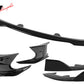 2022-2023 Toyota Corolla Gloss Black 3PC Front Bumper Lip+Side Canards