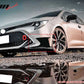 2022-2023 Toyota Corolla Matte Black 3PC Front Bumper Lip+Side Canards