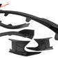 2022-2023 Toyota Corolla Matte Black 3PC Front Bumper Lip+Side Canards