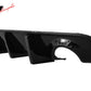 2020-2023 Dodge Charger Rear Bumper Cover + IKON Rear Diffuser Black P