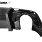 2020-2023 Dodge Charger Rear Bumper Cover + IKON Rear Diffuser Black P
