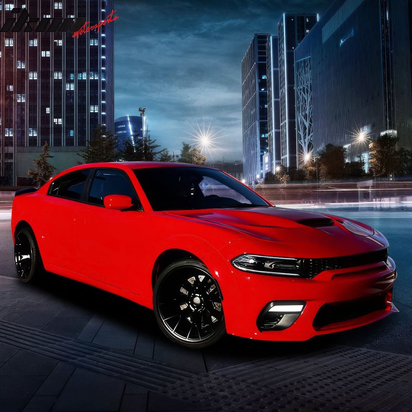 2015-2023 Dodge Charger Widebody Whole Bumper Kits Diffuser LED PP