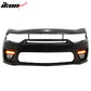2015-2023 Dodge Charger Widebody LED Bumper Cover Matte Black Lip PP