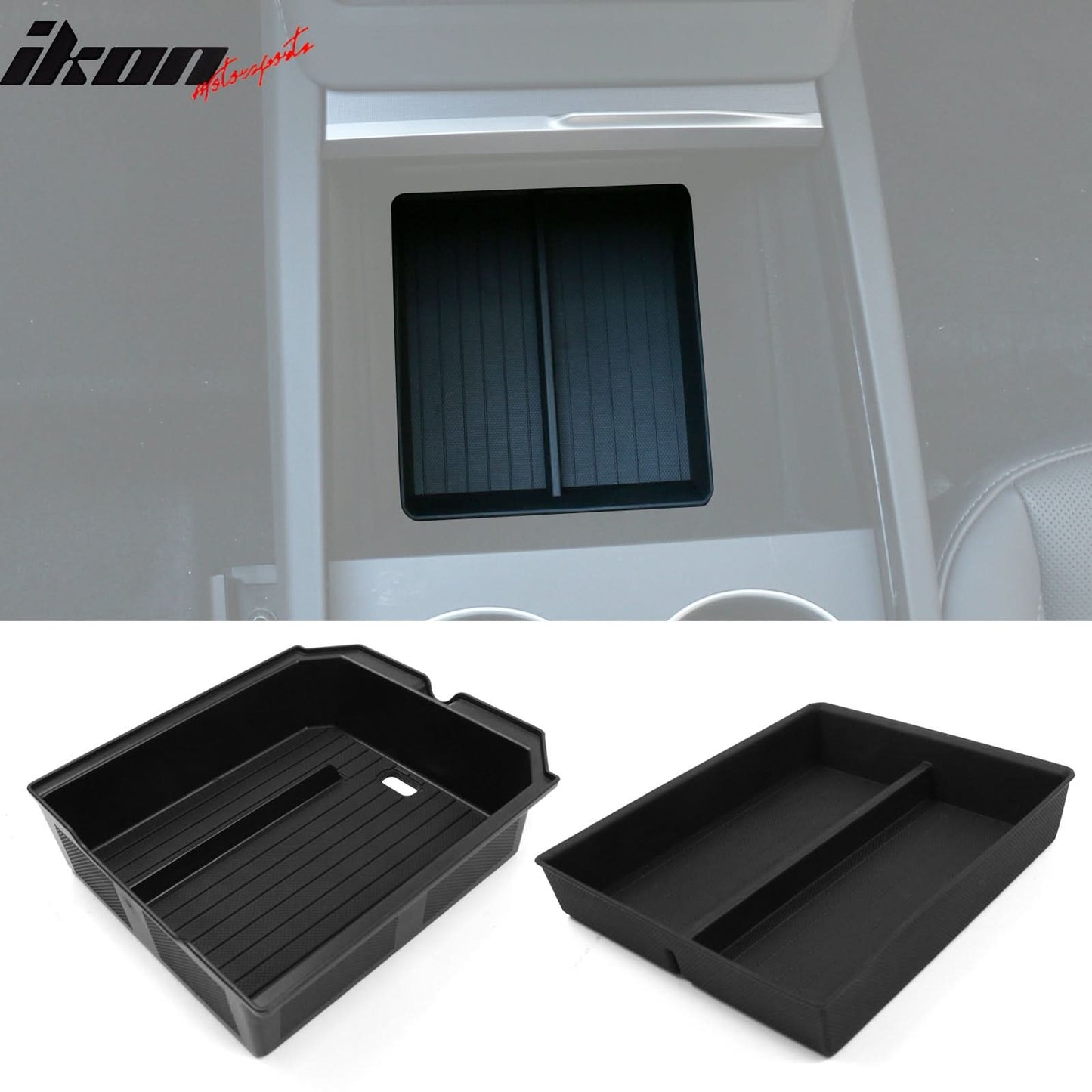 2024-2025 Tesla Model 3 Lower + Upper Center Armrest Storage Box TPE