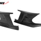 2019-2025 Toyota Corolla Matte Black Front Splitters + Side Canards