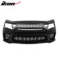 2015-2023 Charger IKON Matte Black Front Rear Bumper Covers LED Grille