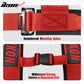 Universal Racing Seat Belt Harness 3" 4 Point Strap Buckle Nylon Red