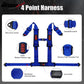 Universal Racing Seat Belt Harness 3" 4 Point Strap Buckle Nylon Blue