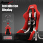 Universal Racing Seat Belt Harness 3" 4 Point Strap Buckle Nylon Grey