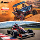 Universal 4 Point Racing Seat Belt Harness 2" Strap Buckle Red