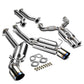 2009-2016 Nissan 370Z Catback Exhaust Dual Burnt Tip Stainless Steel