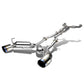 2009-2016 Nissan 370Z Catback Exhaust Dual Burnt Tip Stainless Steel
