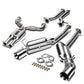 09-16 Nissan 370Z Dual Rolled Tip Catback Exhaust Stainless Steel