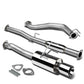 94-01 Acura Integra 2DR GSR Catback Exhaust Single Rolled Tip Stainless Steel