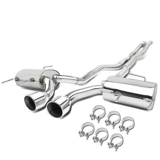 2009-2011 Cadillac CTS-V Dual Rolled Tip Catback Exhaust - Stainless Steel