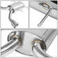 2009-2011 Cadillac CTS-V Dual Rolled Tip Catback Exhaust - Stainless Steel
