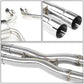 2009-2011 Cadillac CTS-V Dual Rolled Tip Catback Exhaust - Stainless Steel
