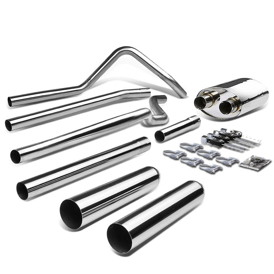 2004-2008 Ford F-150 Type-1 Style Dual Tip Catback Exhaust Stainless Steel