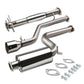 00-04 Ford Focus Single Tip Catback Exhaust Stainless Steel
