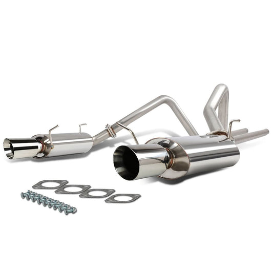 2011-2014 Ford Mustang 3.7L V6 Catback Exhaust Dual Rolled Tip Stainless Steel