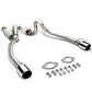 1996-2004 Ford Mustang V8 Catback Exhaust Dual Round Tip Stainless Steel