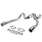 1996-2004 Ford Mustang V8 Dual Rolled Tip Catback Exhaust - Stainless Steel