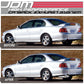 1999-2003 Mitsubishi Galant Single Tip Catback Exhaust Stainless Steel
