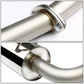 2003-2006 Honda Accord 2DR Single Rolled Tip Catback Exhaust Stainless Steel