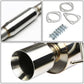90-93 Honda Accord Single Rolled Tip Catback Exhaust - Stainless Steel
