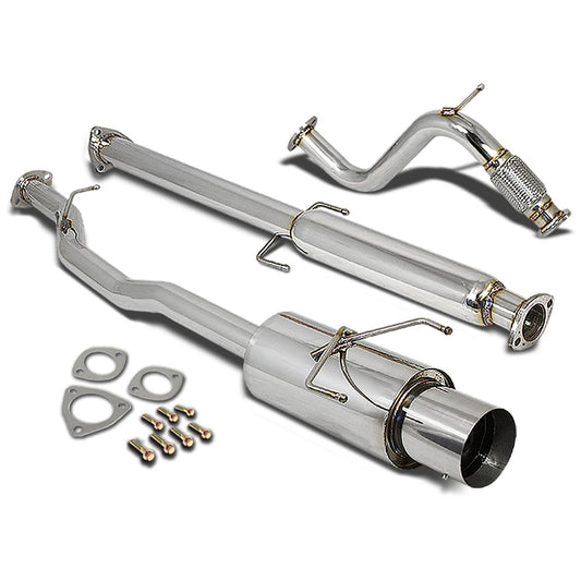94-97 Honda Accord Single Tip Catback Exhaust - Stainless Steel